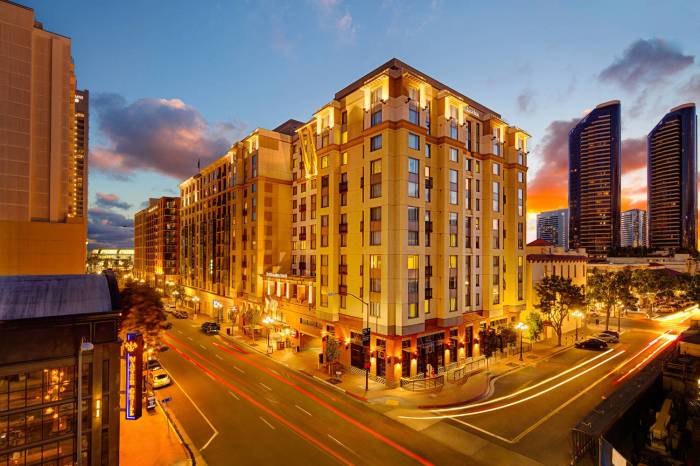 Diego san residence inn quarter marriott gaslamp downtown ca 6th avenue