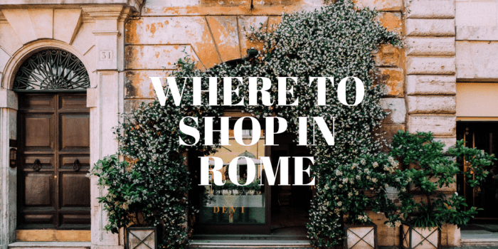 Best shopping in rome