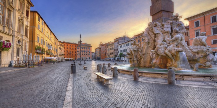 Famous square in rome