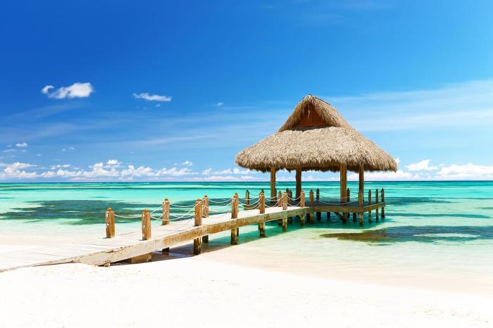 Beach destinations tropical winter vacations gazebo warm card shutterstock domingo santo trip ihg rewards premier credit club gold top 10xtravel