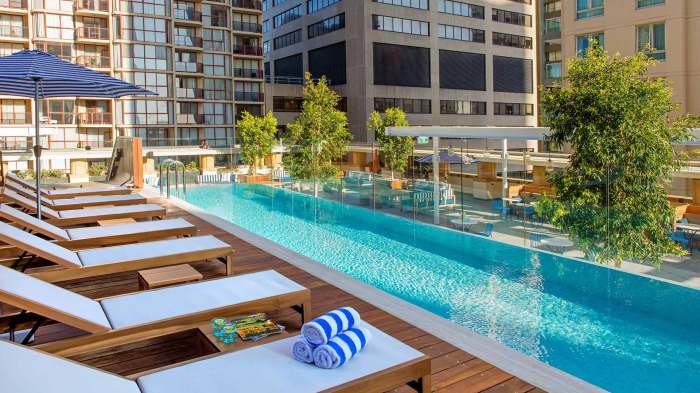 Hotel with outdoor swimming pool