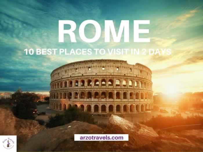 Visit rome in 2 days