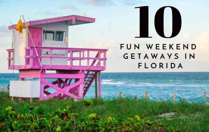 Fun weekend vacation spots