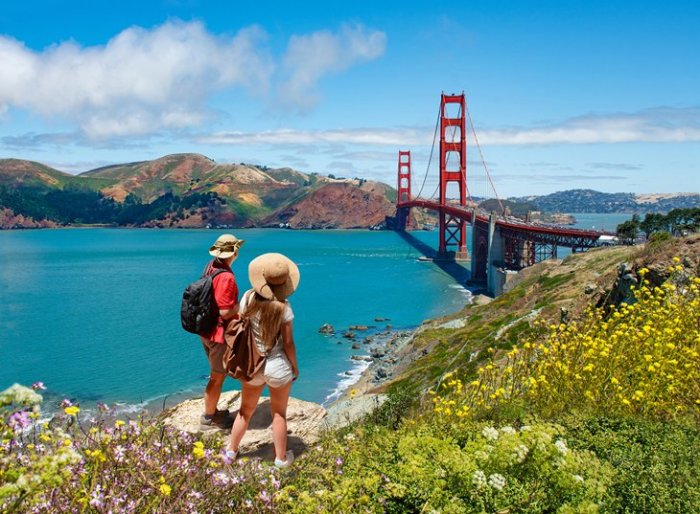 Couples vacation spots couple california usa vacations beautiful gate bridge golden san francisco planetware enjoying