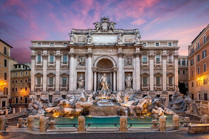 Trevi fountain rome italy